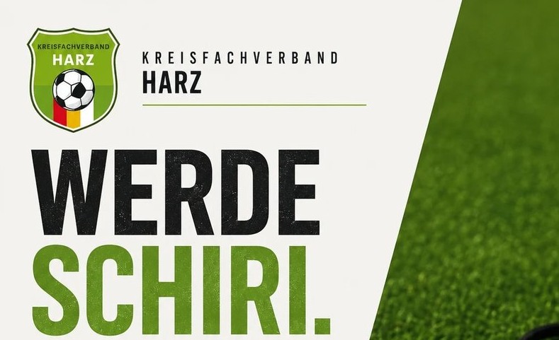 Werde Schiedsrichter beim KFV Harz - Schiedsrichter-Neuausbildung 2026